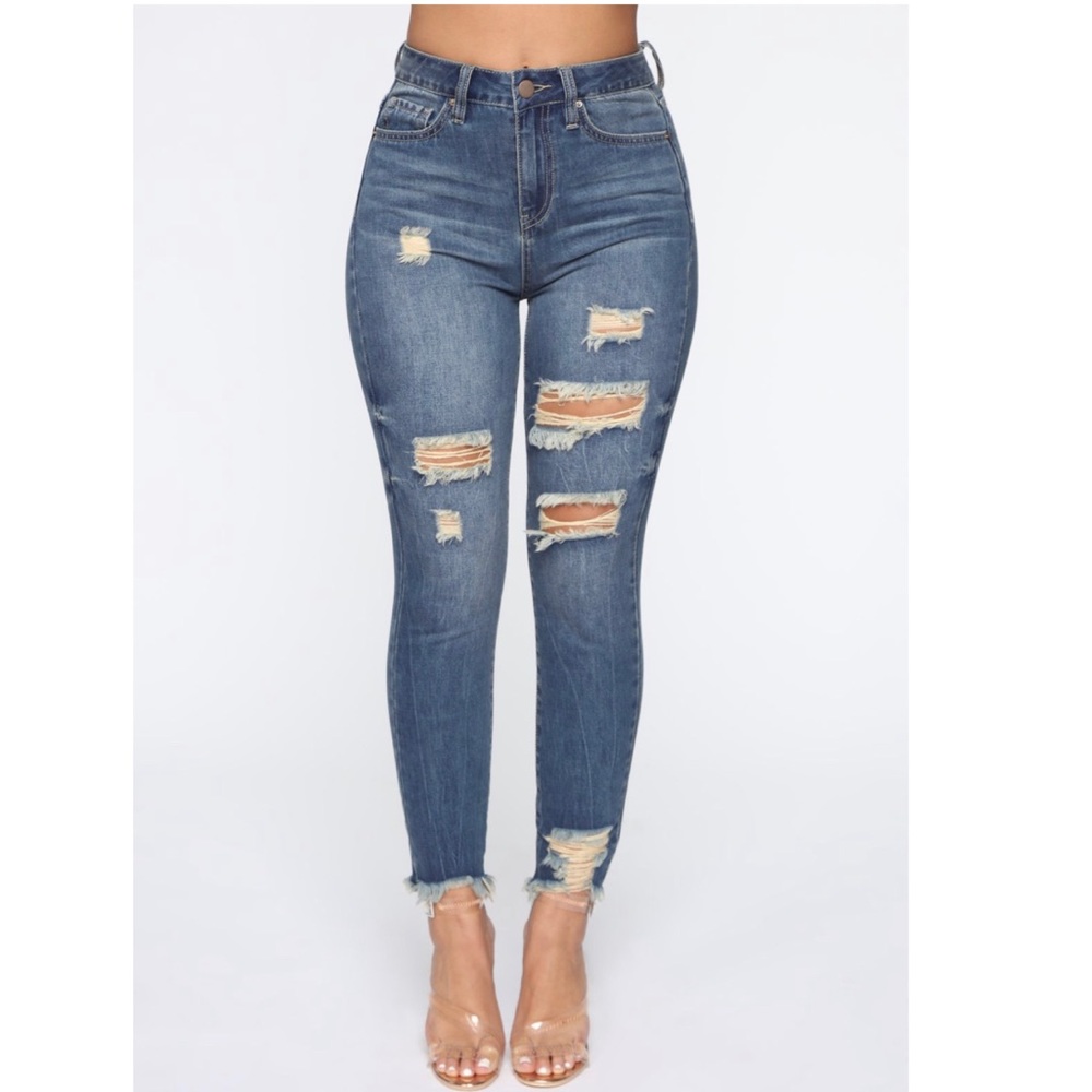 Gotta Go Distressed Mom Jeans - Black